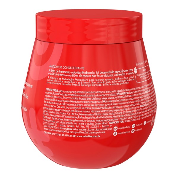 Encontraproduto.com.br - Salon Line Meu Liso Vermelho - Máscara Matizadora 300g