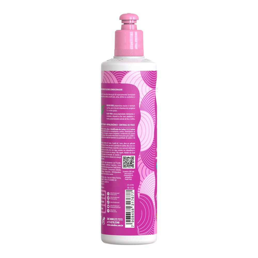 Encontraproduto.com.br - Umidificador Salon Line S.O.S Cachos Kids Óleo DE Coco E Aloe Vera 300ml