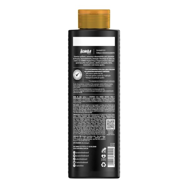 Encontraproduto.com.br - Shampoo Sos Bomba Força E Engrossamento Salon Line 300ml