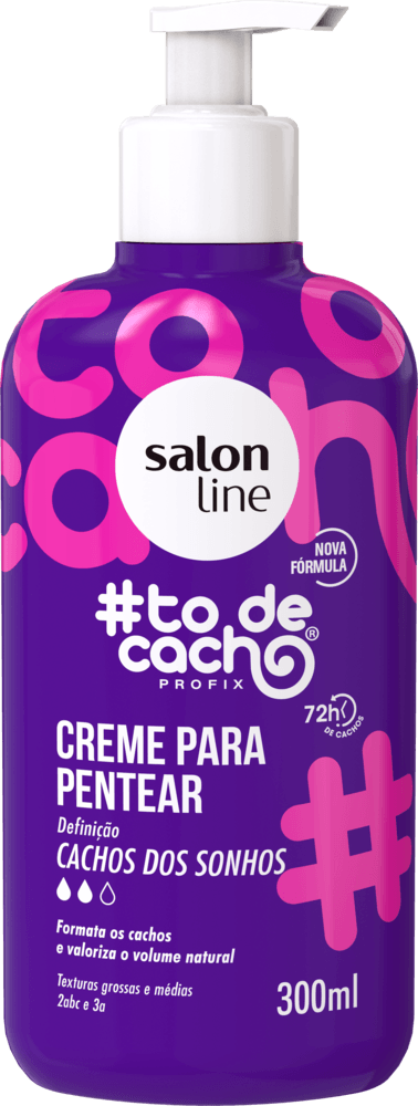 Encontraproduto.com.br - Creme Para Pentear Salon Line #Todecacho Cachos Dos Sonhos 300ml