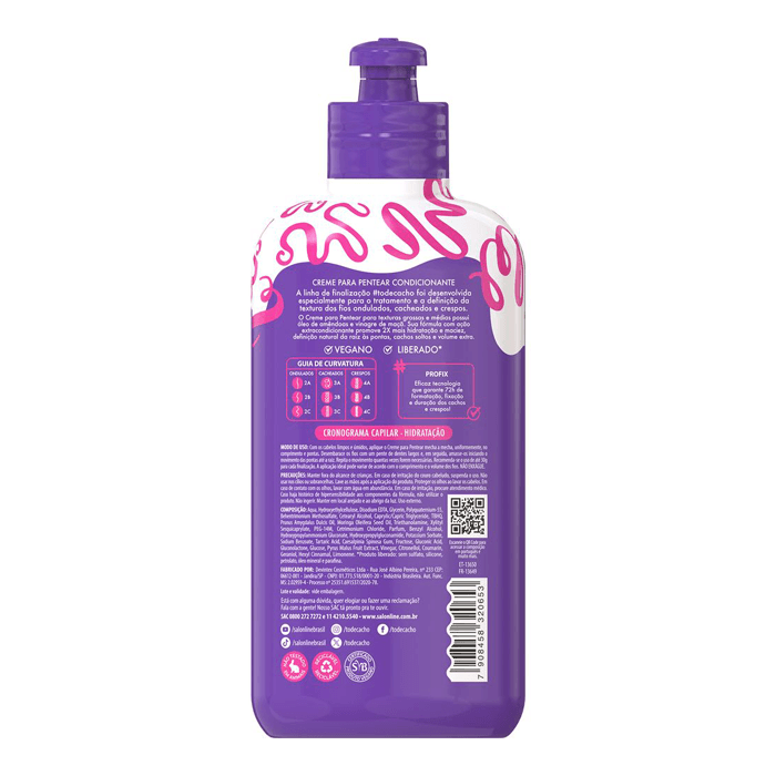 Encontraproduto.com.br - Creme Para Pentear Salon Line #Todecacho Cachos Dos Sonhos 300ml