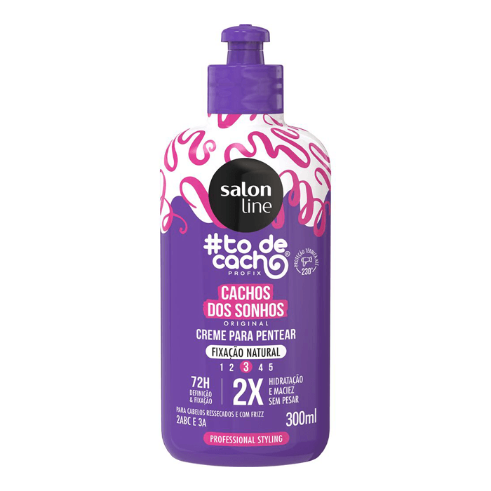 Encontraproduto.com.br - Creme Para Pentear Salon Line #Todecacho Cachos Dos Sonhos 300ml