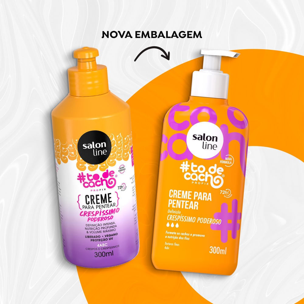 Encontraproduto.com.br - Creme Para Pentear Salon Line Todecacho Crespíssimo Poderoso 300ml