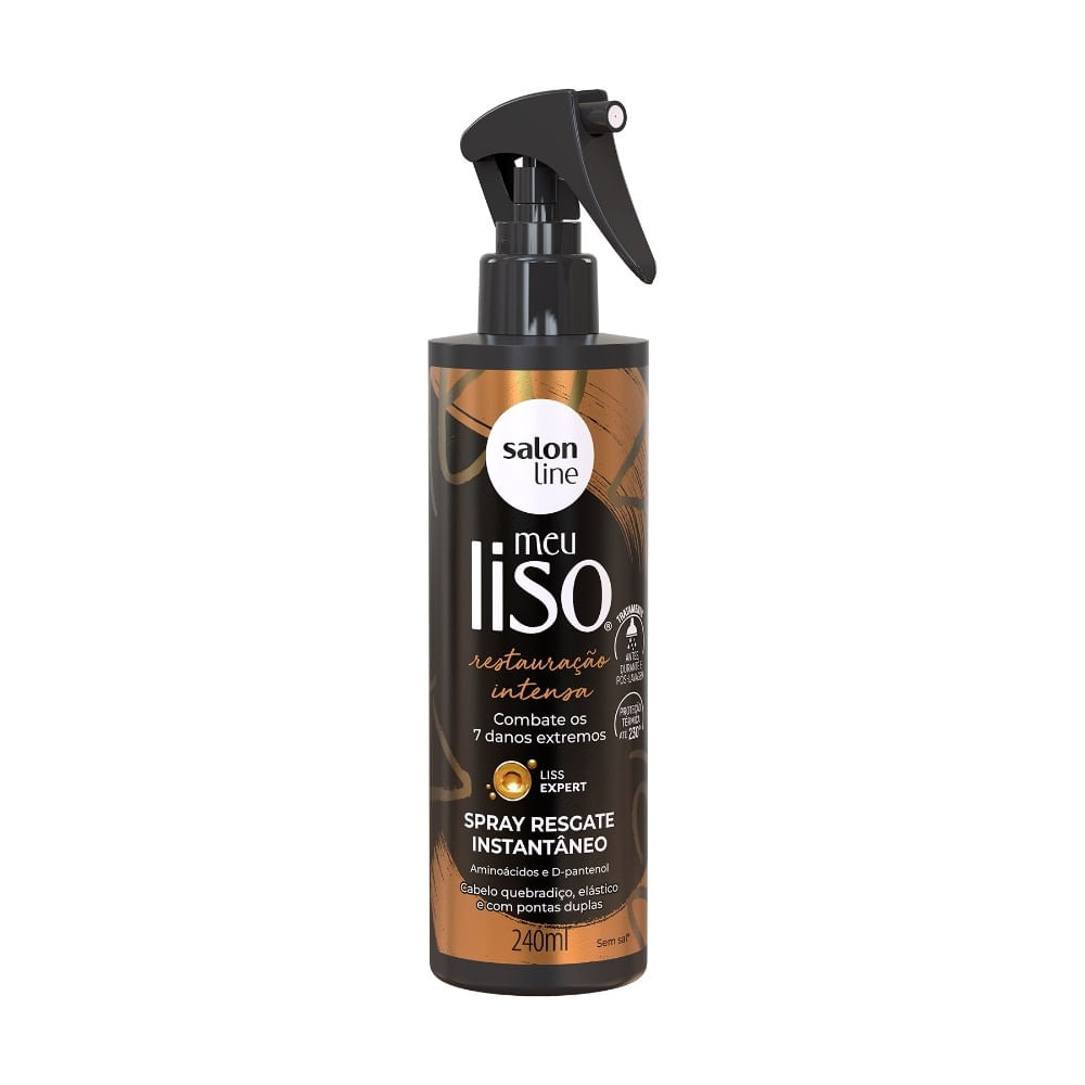 Encontraproduto.com.br - Spray Resgate Instantâneo Salon Line Meu Liso Restauração Intensa 240ml