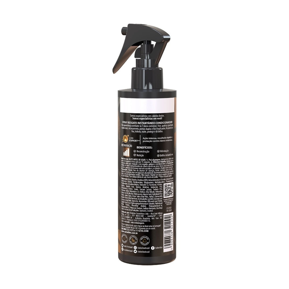 Encontraproduto.com.br - Spray Resgate Instantâneo Salon Line Meu Liso Restauração Intensa 240ml