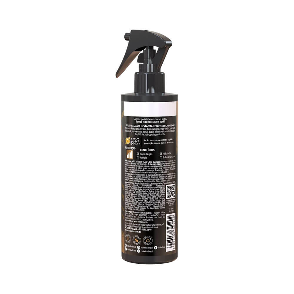 Encontraproduto.com.br - Spray Resgate Instantâneo Salon Line Meu Liso Restauração Intensa 240ml