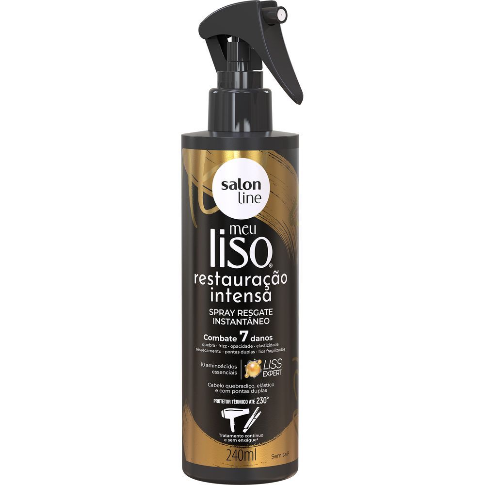 Encontraproduto.com.br - Spray Resgate Instantâneo Salon Line Meu Liso Restauração Intensa 240ml