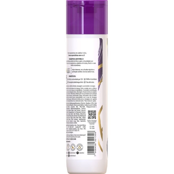 Encontraproduto.com.br - Shampoo Salon Line Meu Liso Antifrizz 300ml