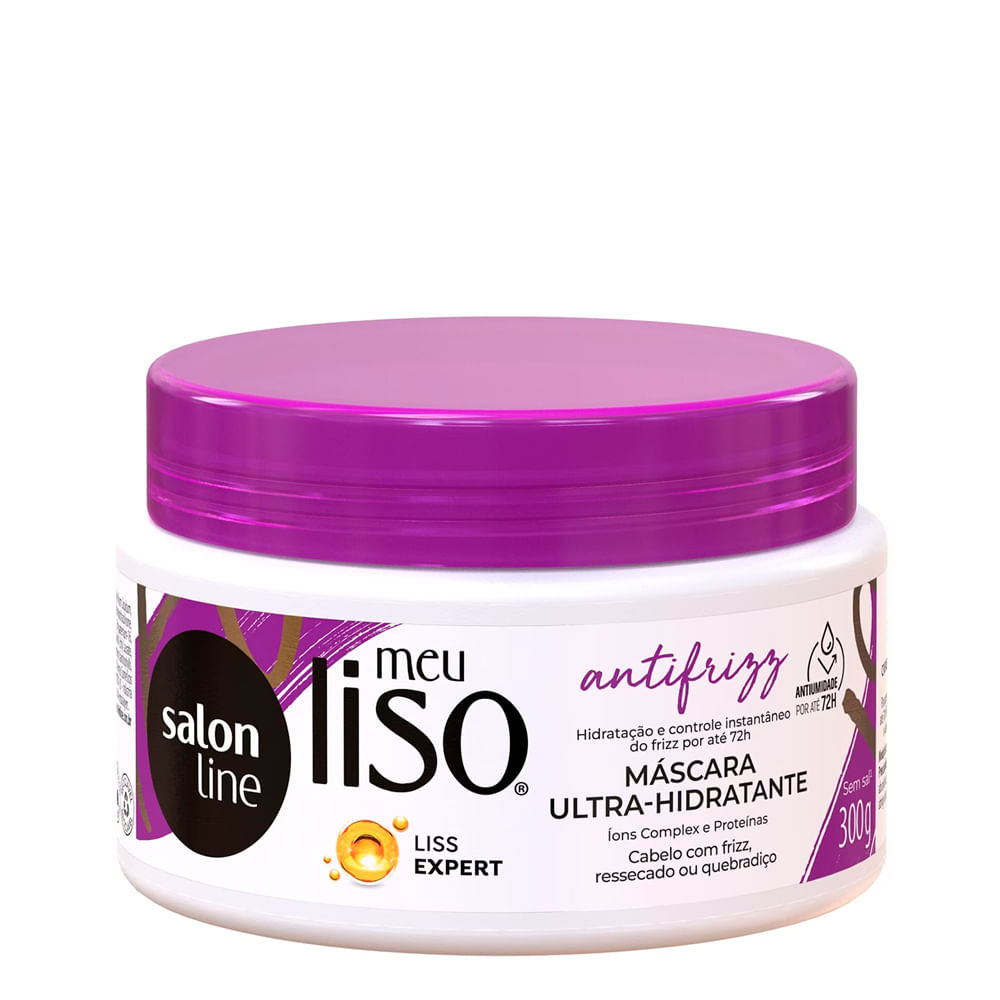 Encontraproduto.com.br - Máscara Ultra-Hidratante Salon Line Meu Liso Antifrizz 300g
