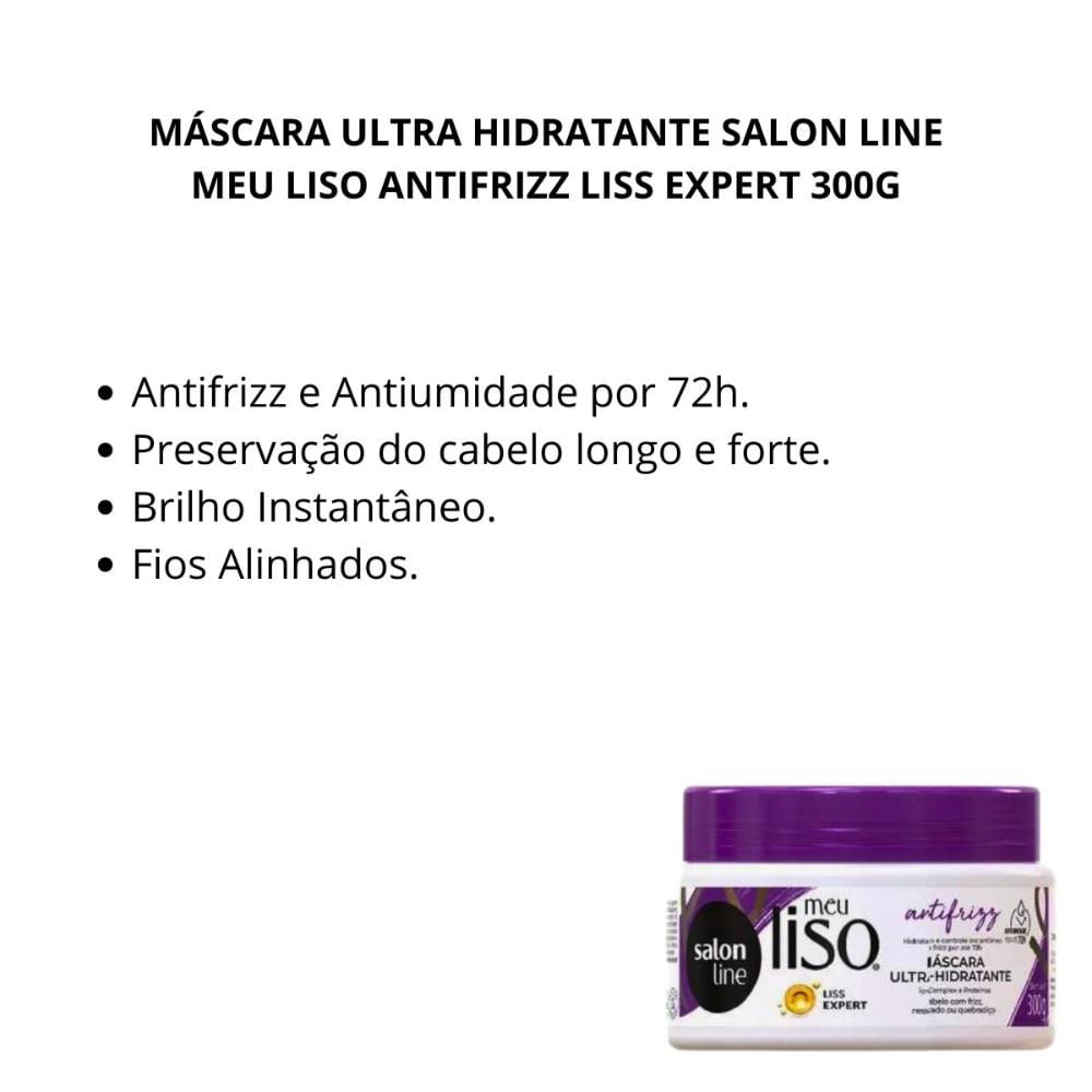 Encontraproduto.com.br - Máscara Ultra-Hidratante Salon Line Meu Liso Antifrizz 300g
