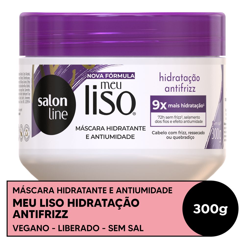 Encontraproduto.com.br - Máscara Ultra-Hidratante Salon Line Meu Liso Antifrizz 300g