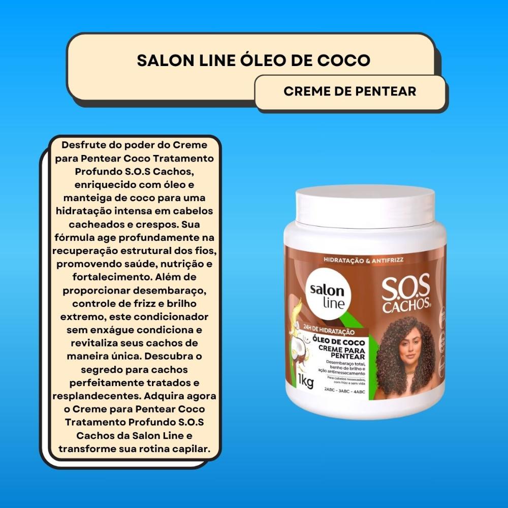 Encontraproduto.com.br - Óleo de Coco Creme de Pentear Multifuncional 5 em 1 de 1 KG