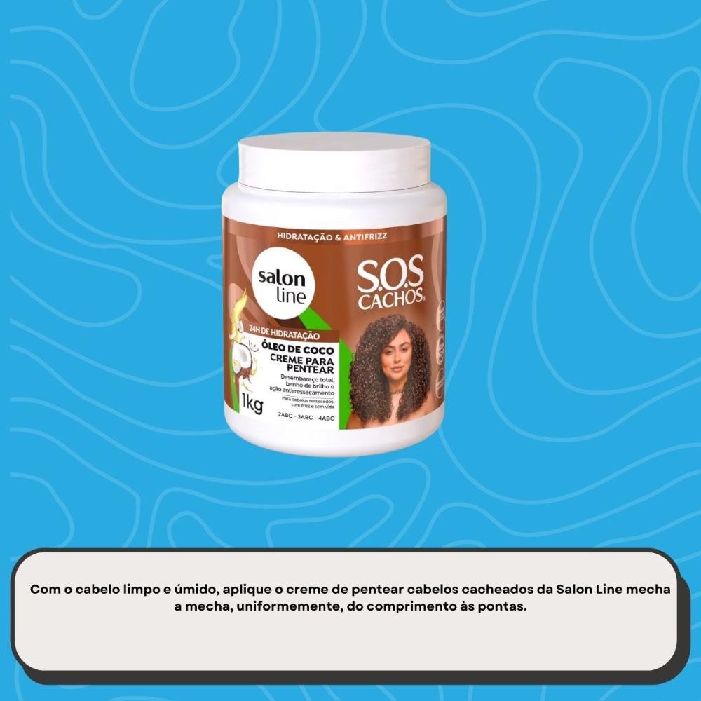 Encontraproduto.com.br - Óleo de Coco Creme de Pentear Multifuncional 5 em 1 de 1 KG