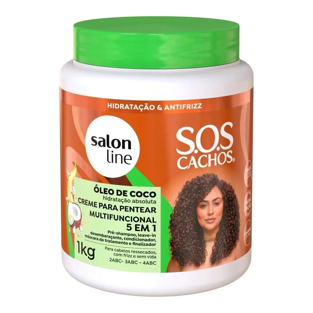 Encontraproduto.com.br - Óleo de Coco Creme de Pentear Multifuncional 5 em 1 de 1 KG