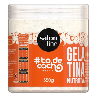 Gelatinha Capilar Salon Line #ToDeCacho Nutritiva 550g