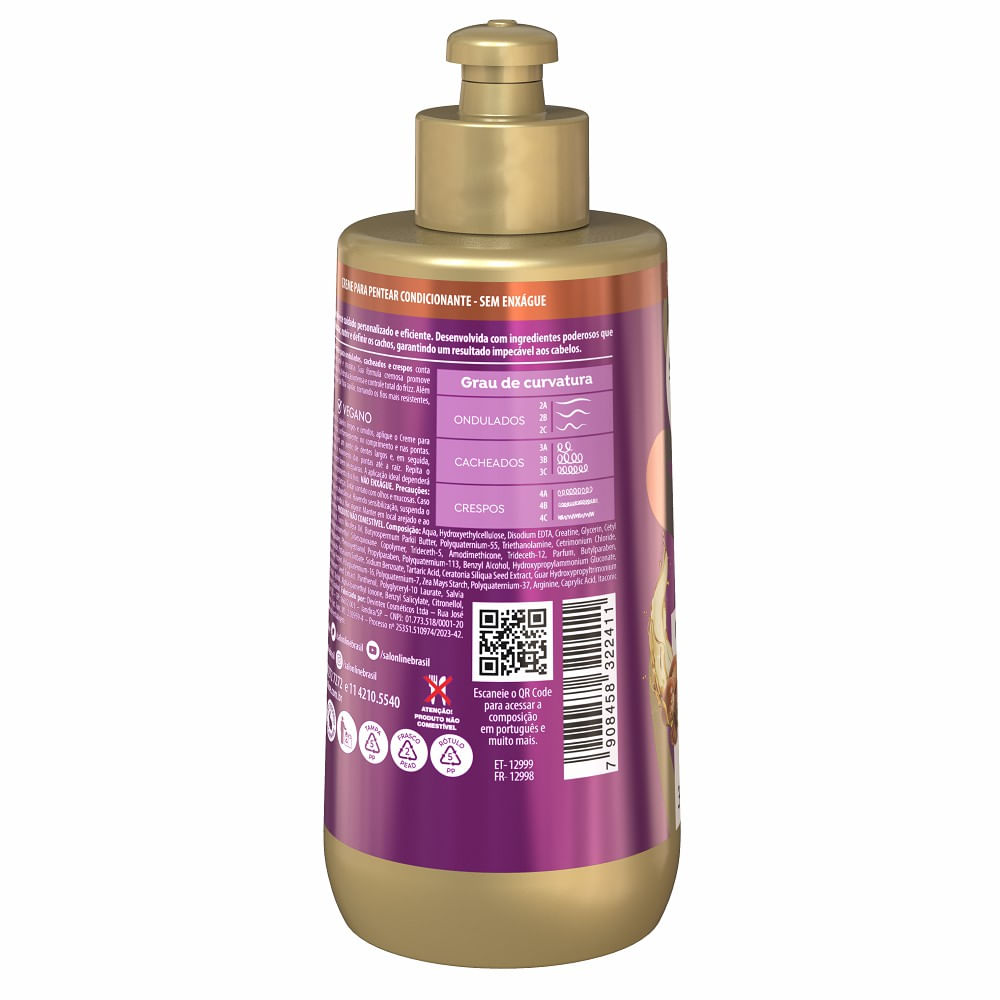 Encontraproduto.com.br - Manteiga de Karité Creme de Pentear Sos Cachos Salon line 300 ML