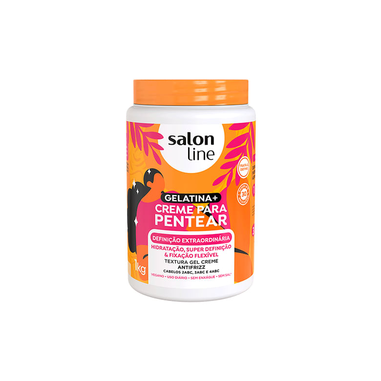Encontraproduto.com.br - Creme De Pentear Gelatina Salon Line Definição Extraordinária 1Kg