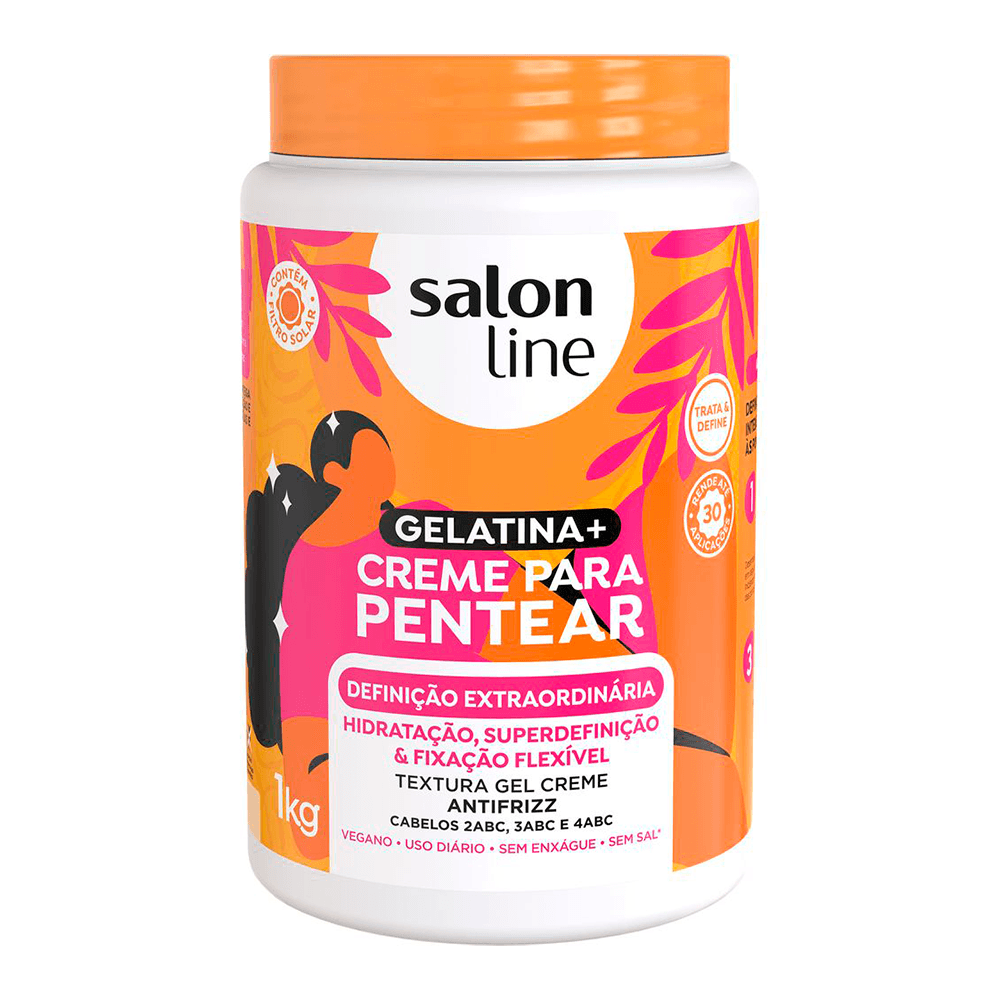 Encontraproduto.com.br - Creme De Pentear Gelatina Salon Line Definição Extraordinária 1Kg
