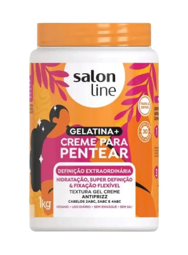 Encontraproduto.com.br - Creme De Pentear Gelatina Salon Line Definição Extraordinária 1Kg