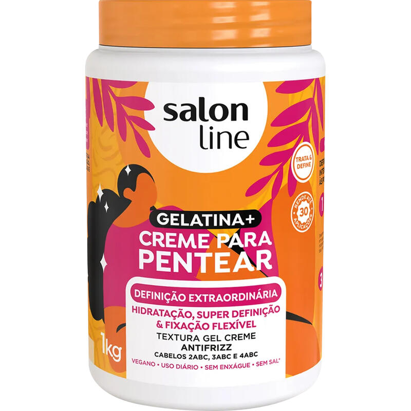 Encontraproduto.com.br - Creme De Pentear Gelatina Salon Line Definição Extraordinária 1Kg