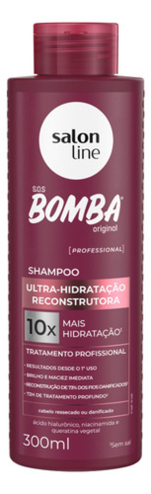 Shampoo Salon Line SOS Bomba Ultra-Hidratação Reconstrutora 300ml