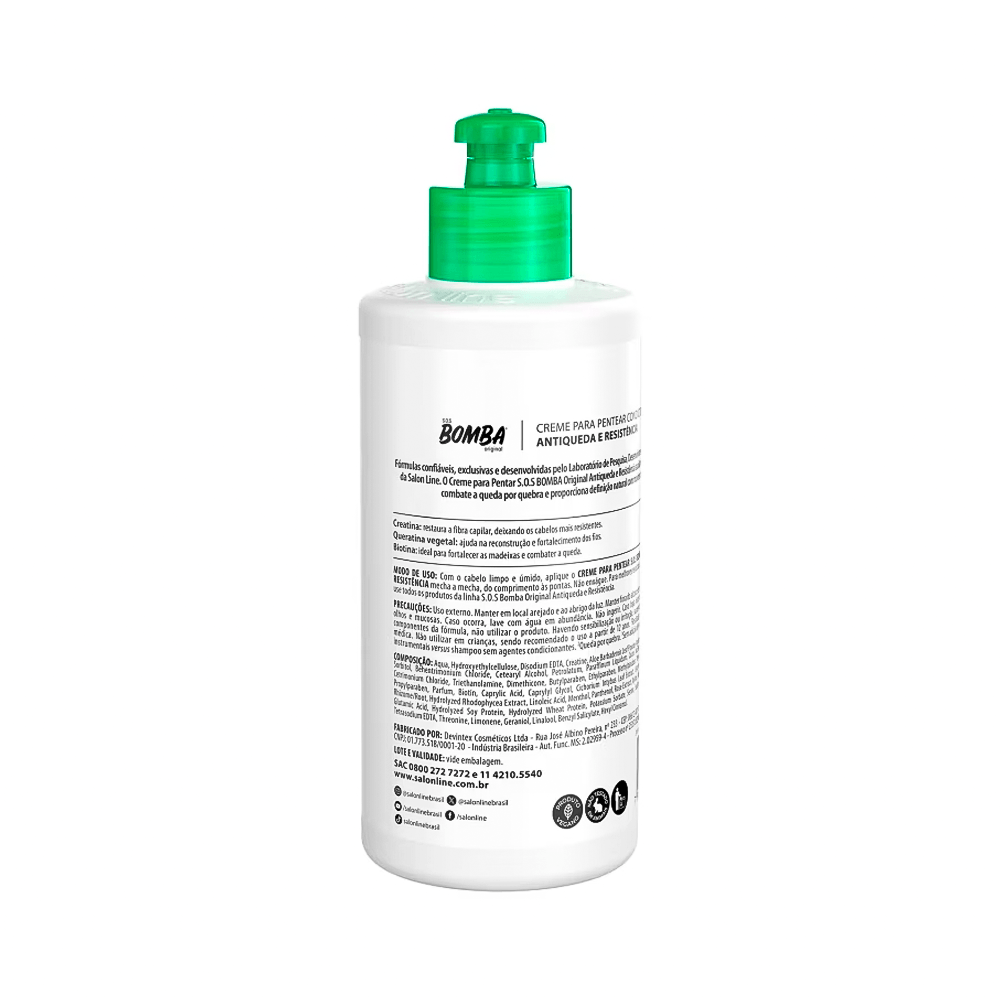 Creme Pentear Sos Bomba Antiqueda E Resistência Salon Line
