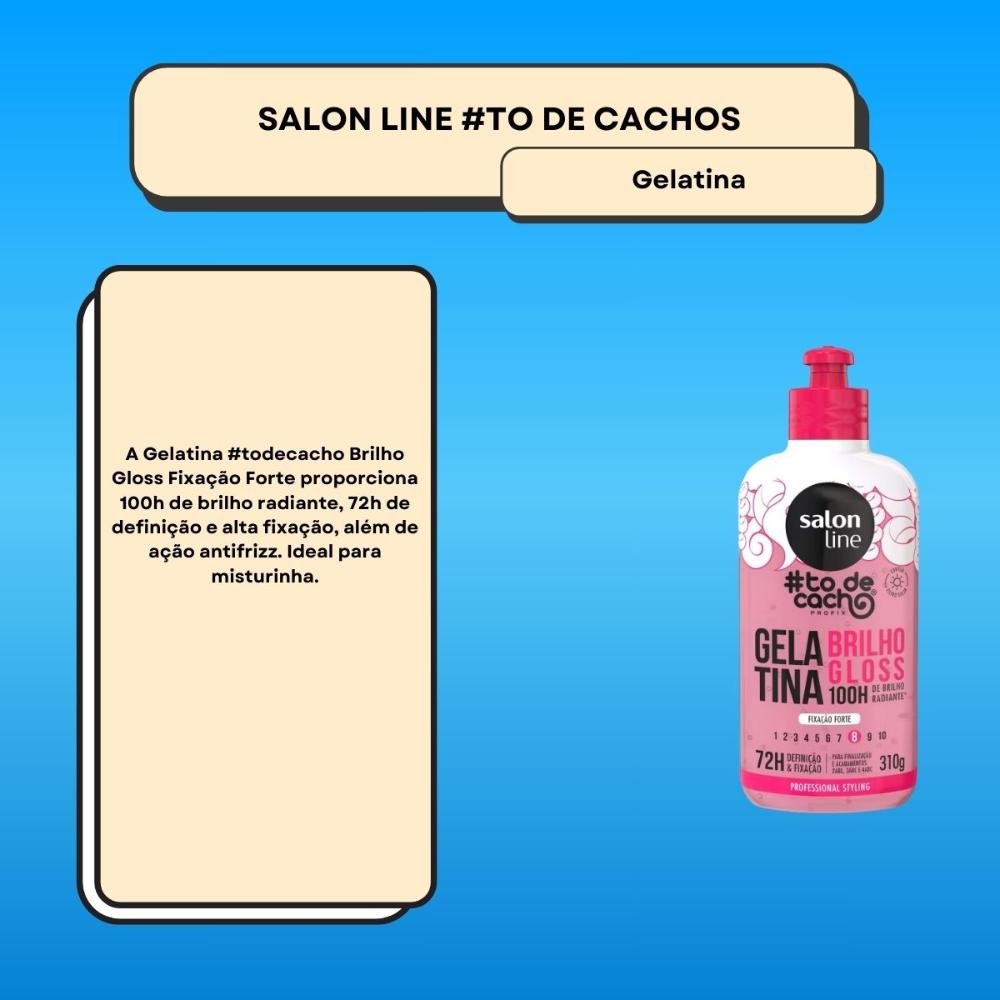 Encontraproduto.com.br - Gelatina Salon Line Todecacho Brilho Gloss Intenso 310g