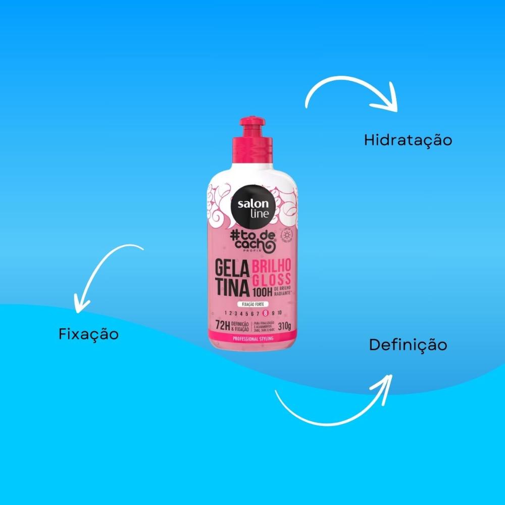 Encontraproduto.com.br - Gelatina Salon Line Todecacho Brilho Gloss Intenso 310g