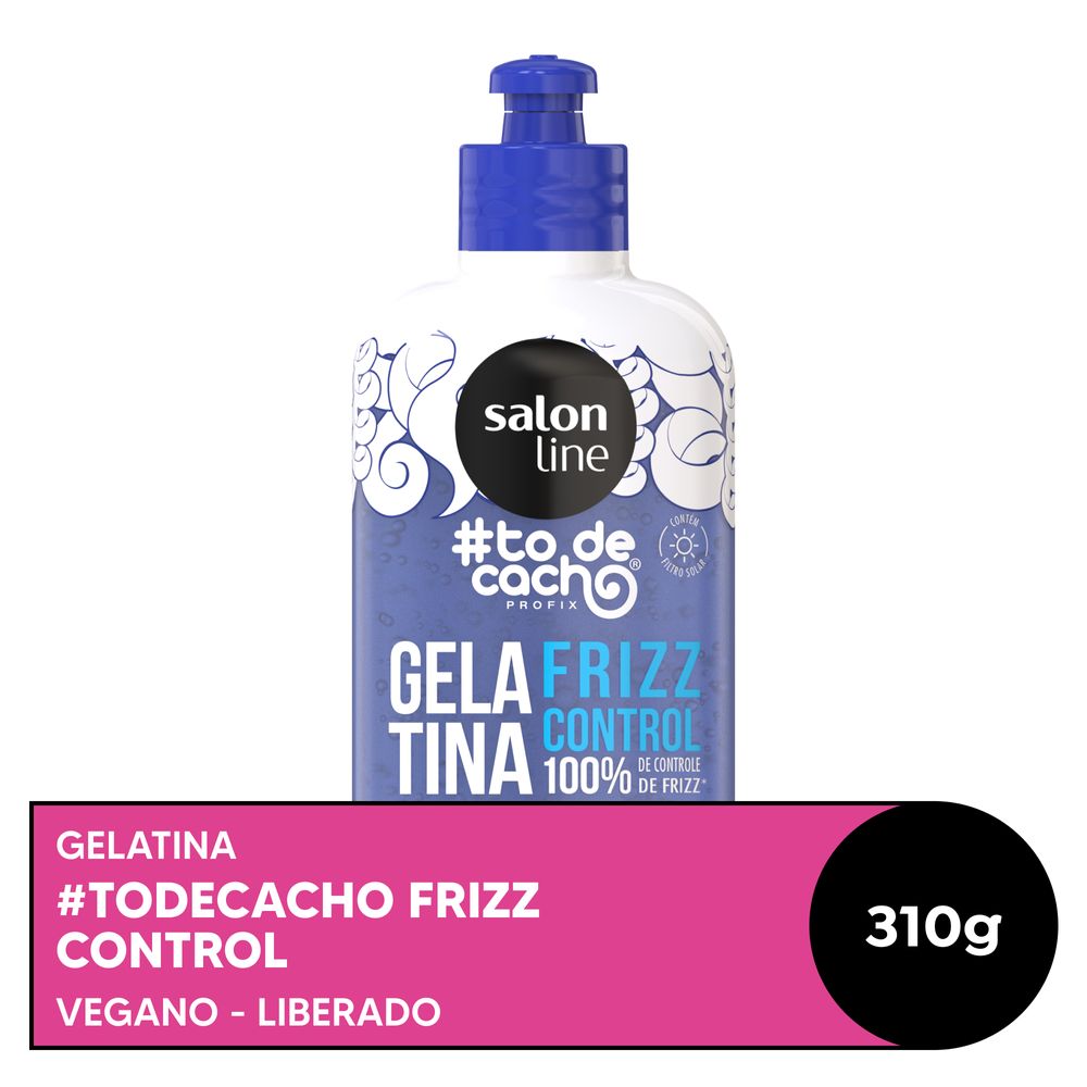 Encontraproduto.com.br - Gelatina To de Cachos Frizz Control Fixação Forte Professional Styling 310g