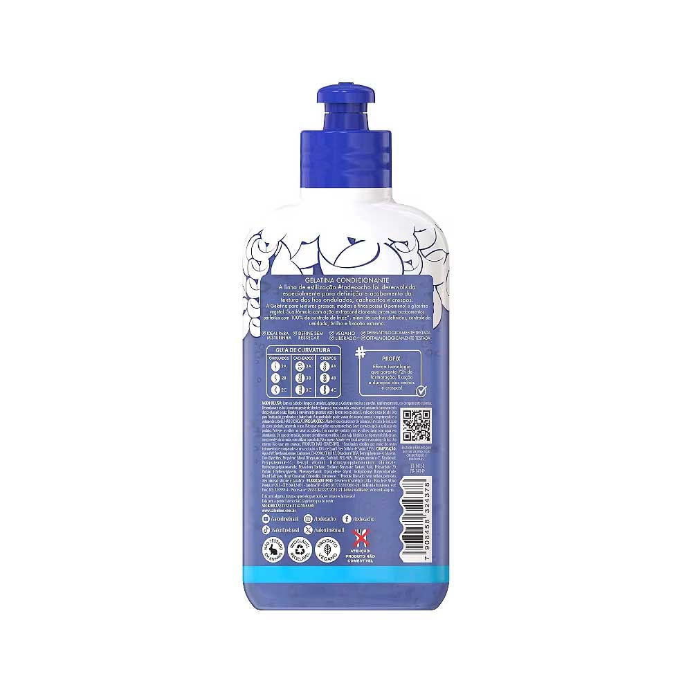 Encontraproduto.com.br - Gelatina To de Cachos Frizz Control Fixação Forte Professional Styling 310g