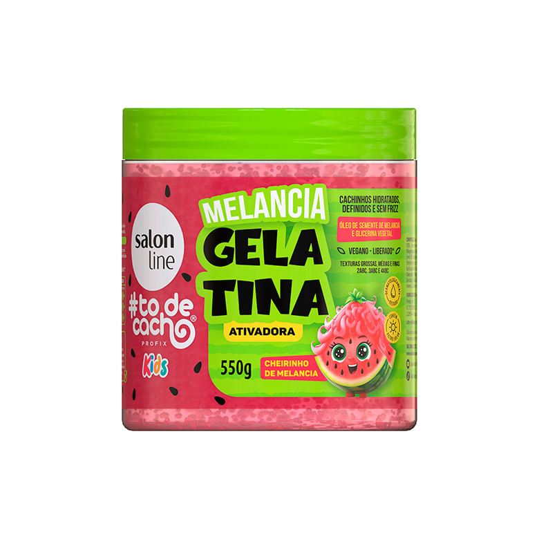 Encontraproduto.com.br - Gelatina Ativadora Salon Line Kids Cheirinho de Melancia 550g