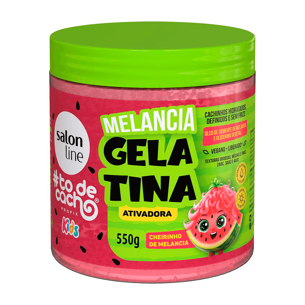 Encontraproduto.com.br - Gelatina Ativadora Salon Line Kids Cheirinho de Melancia 550g