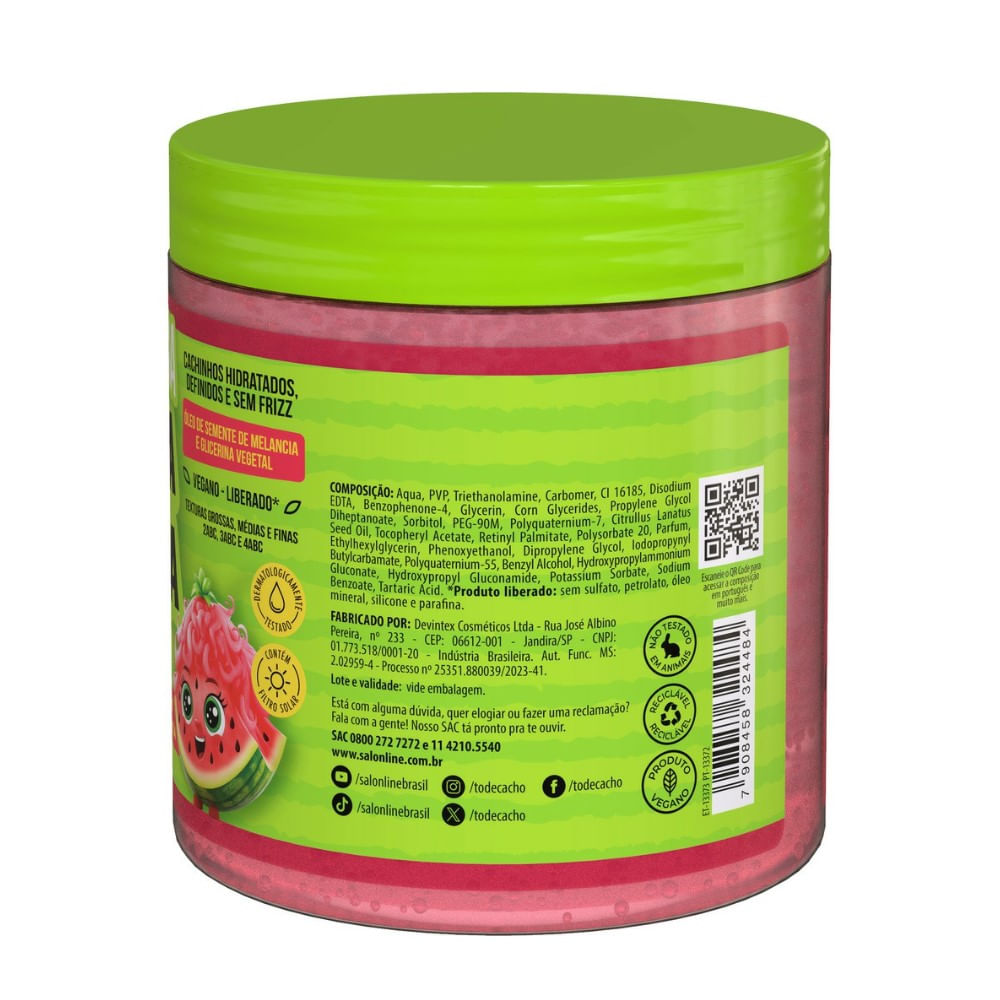 Encontraproduto.com.br - Gelatina Ativadora Salon Line Kids Cheirinho de Melancia 550g