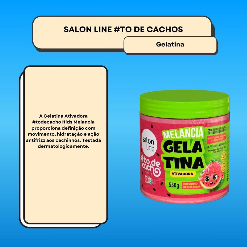 Encontraproduto.com.br - Gelatina Ativadora Salon Line Kids Cheirinho de Melancia 550g