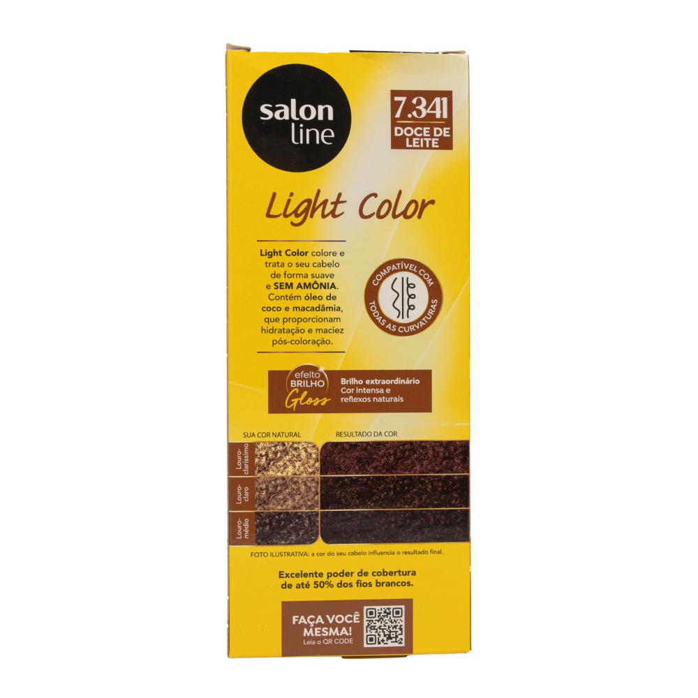 Encontraproduto.com.br - Tonalizante Salon Line Light Color 7.341 Doce de Leite