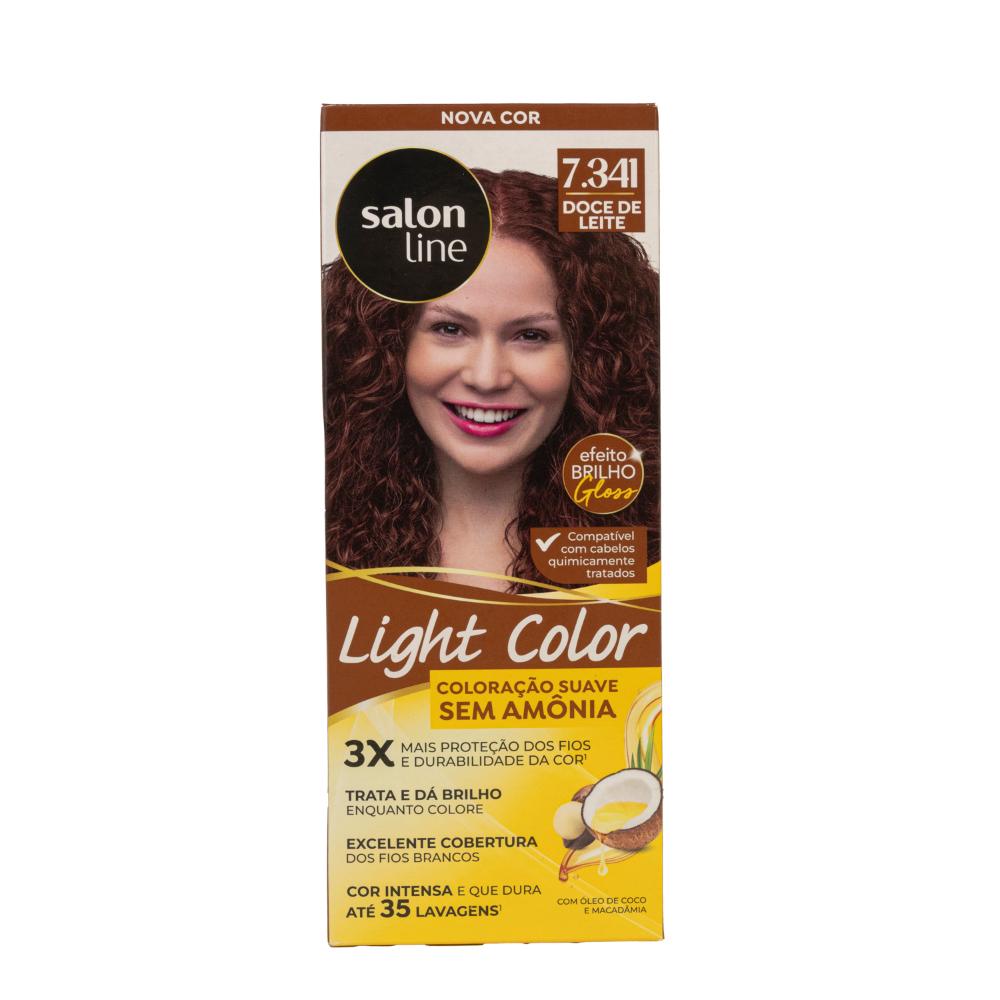 Encontraproduto.com.br - Tonalizante Salon Line Light Color 7.341 Doce de Leite
