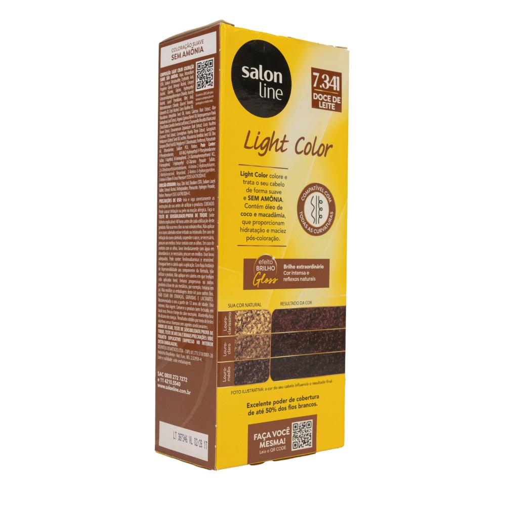 Encontraproduto.com.br - Tonalizante Salon Line Light Color 7.341 Doce de Leite