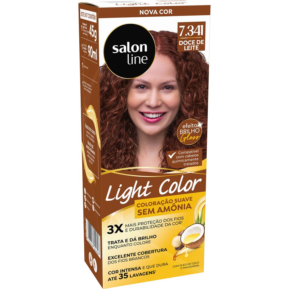 Tonalizante Salon Line Light Color 7.341 Doce de Leite