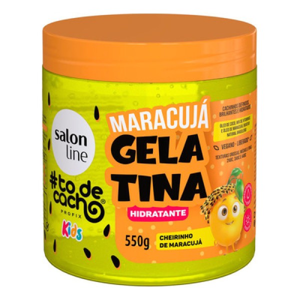 Gelatina Hidratante 550g To de Cacho Kids Maracuja Salon Line