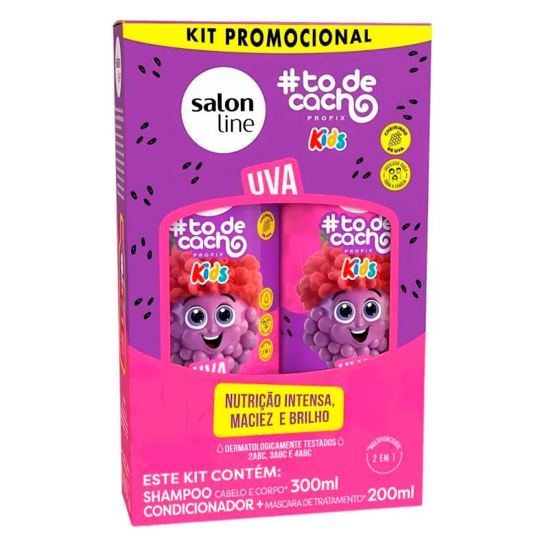 Encontraproduto.com.br - Kit #TDC Kids Salon Line Uva (Shampoo+Condicionador)