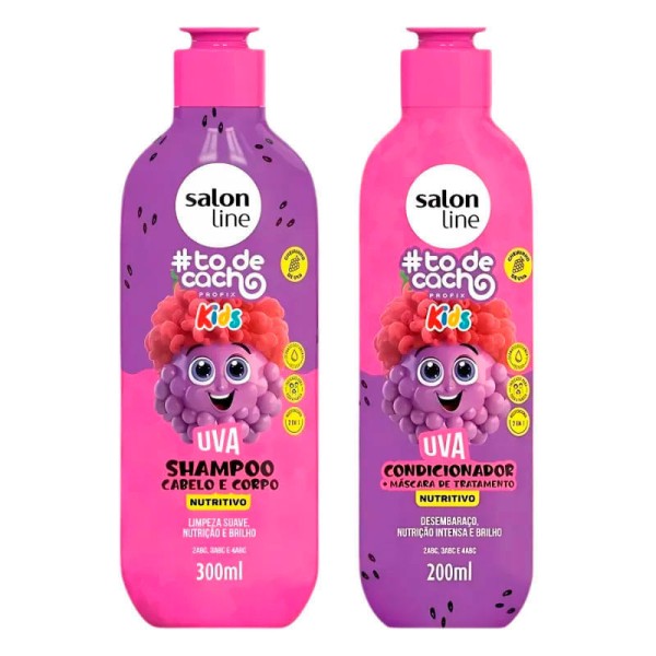 Encontraproduto.com.br - Kit #TDC Kids Salon Line Uva (Shampoo+Condicionador)