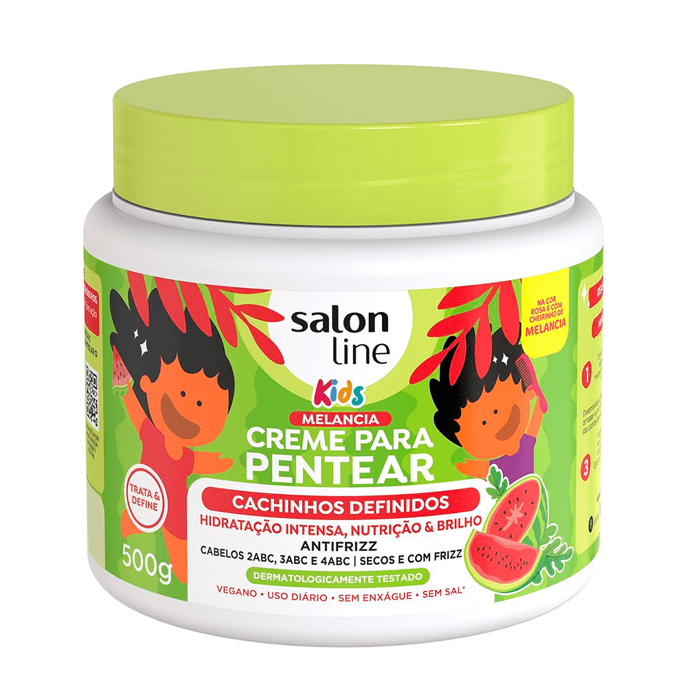 Creme para Pentear Salon Line Kids Cachinhos Definidos Melancia 500g