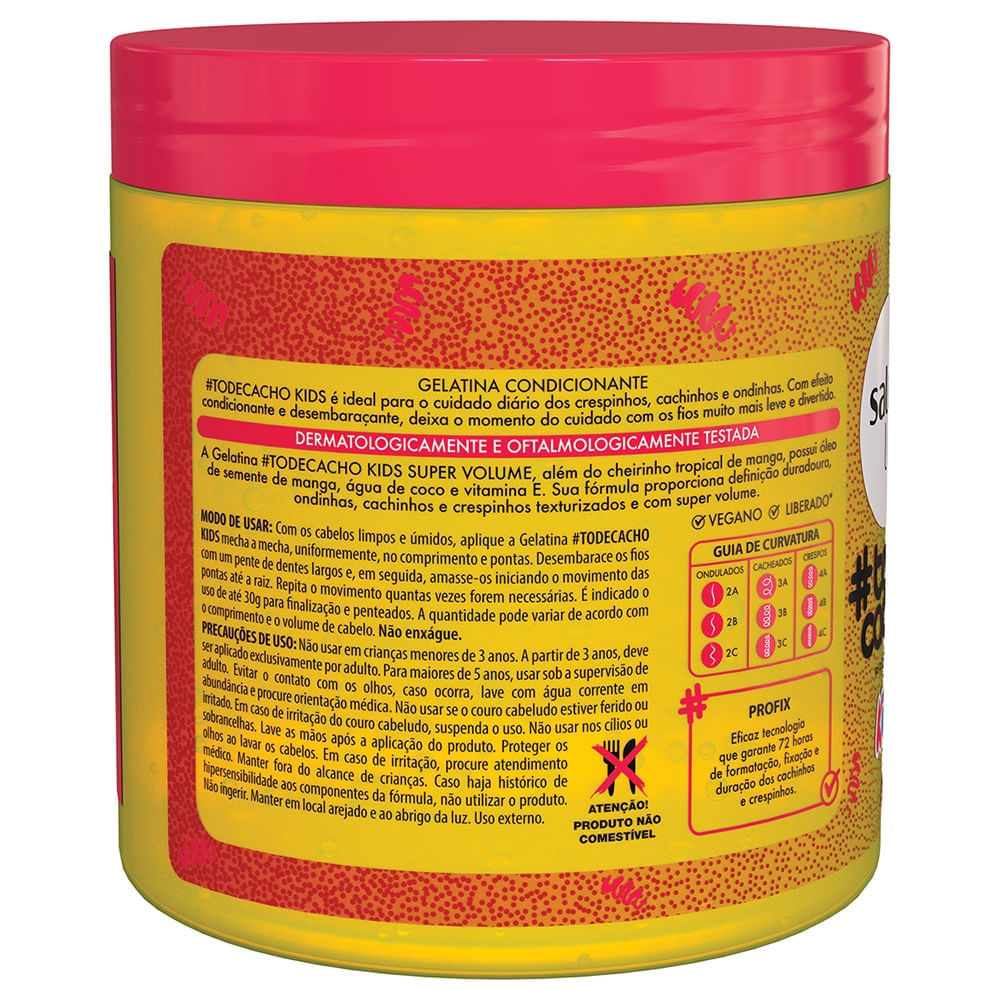 Gelatina Salon Line Kids #TDC Super Volume Manga 550g