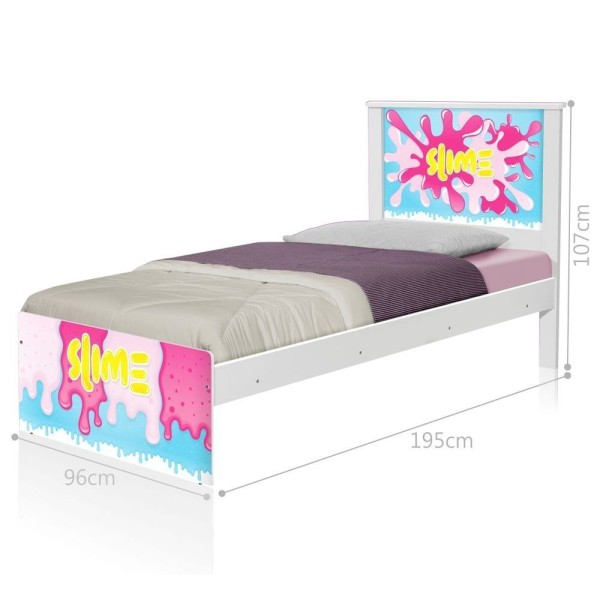 Encontraproduto.com.br - Cama Juvenil Massinha Meninas Com Colchão