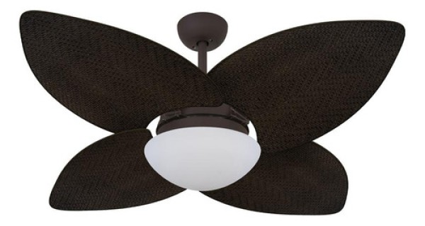 Ventilador De Teto Marrom 4 Pás Palmae Tabaco 220V