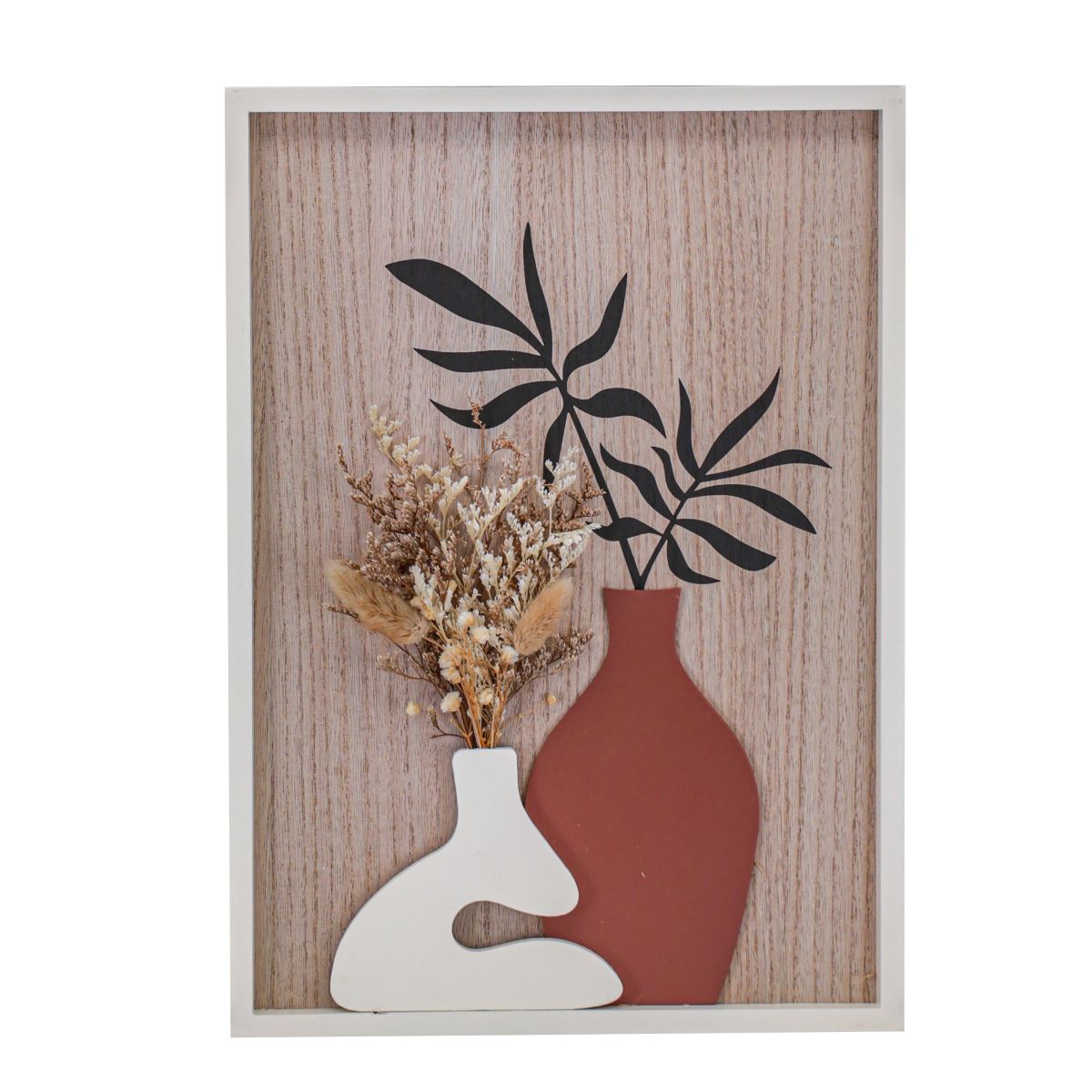Quadro Decorativo 25cm Marrom Yangki Brasil