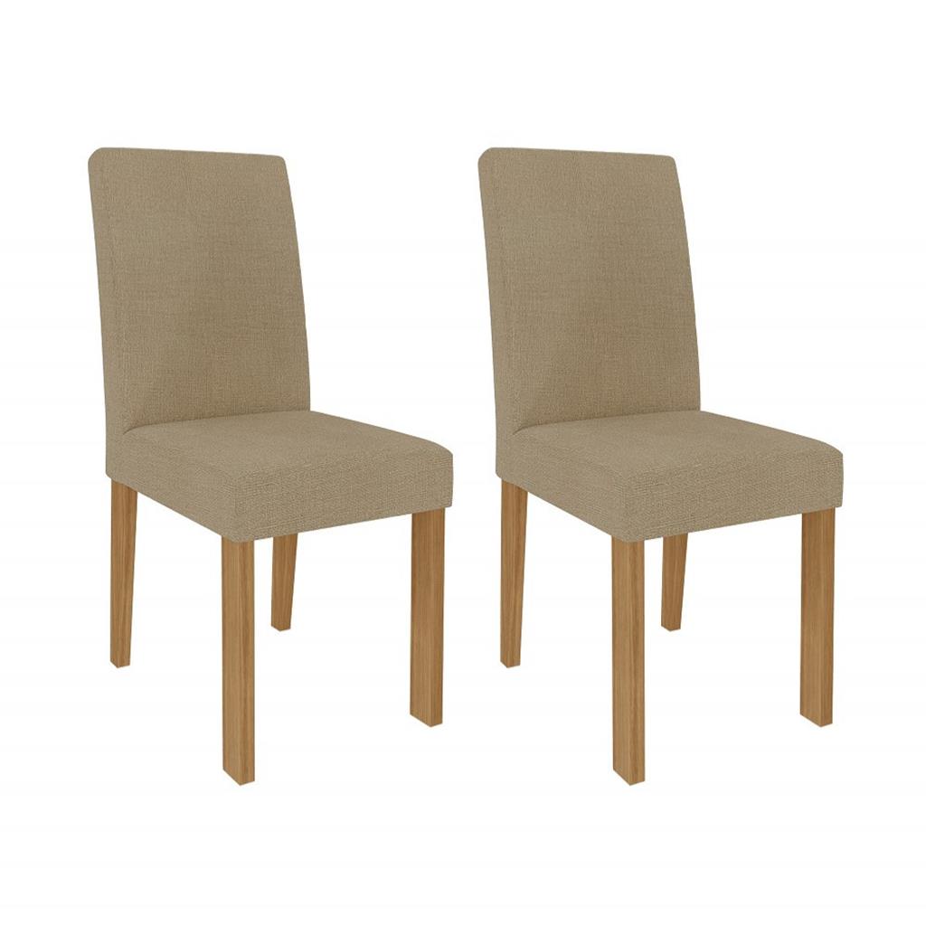 Conjunto Sala de Jantar Mesa Redonda Flora e 4 Cadeiras Maia Cimol