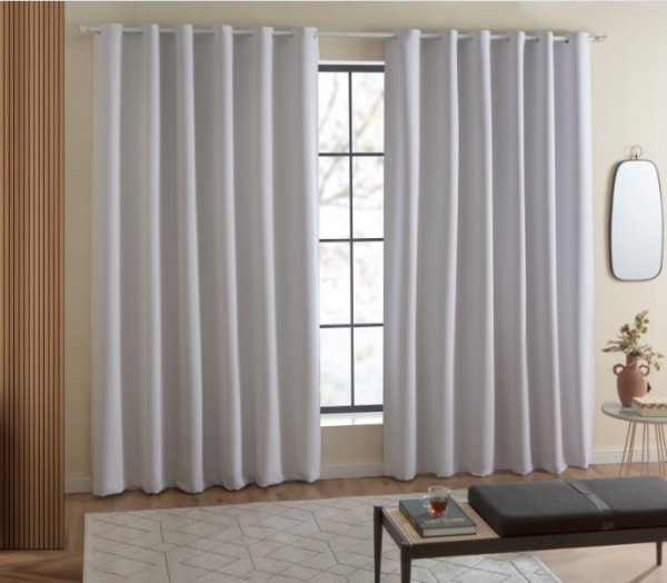 Encontraproduto.com.br - Cortina Blackout Zeus 260x170cm Branco Beca Decor
