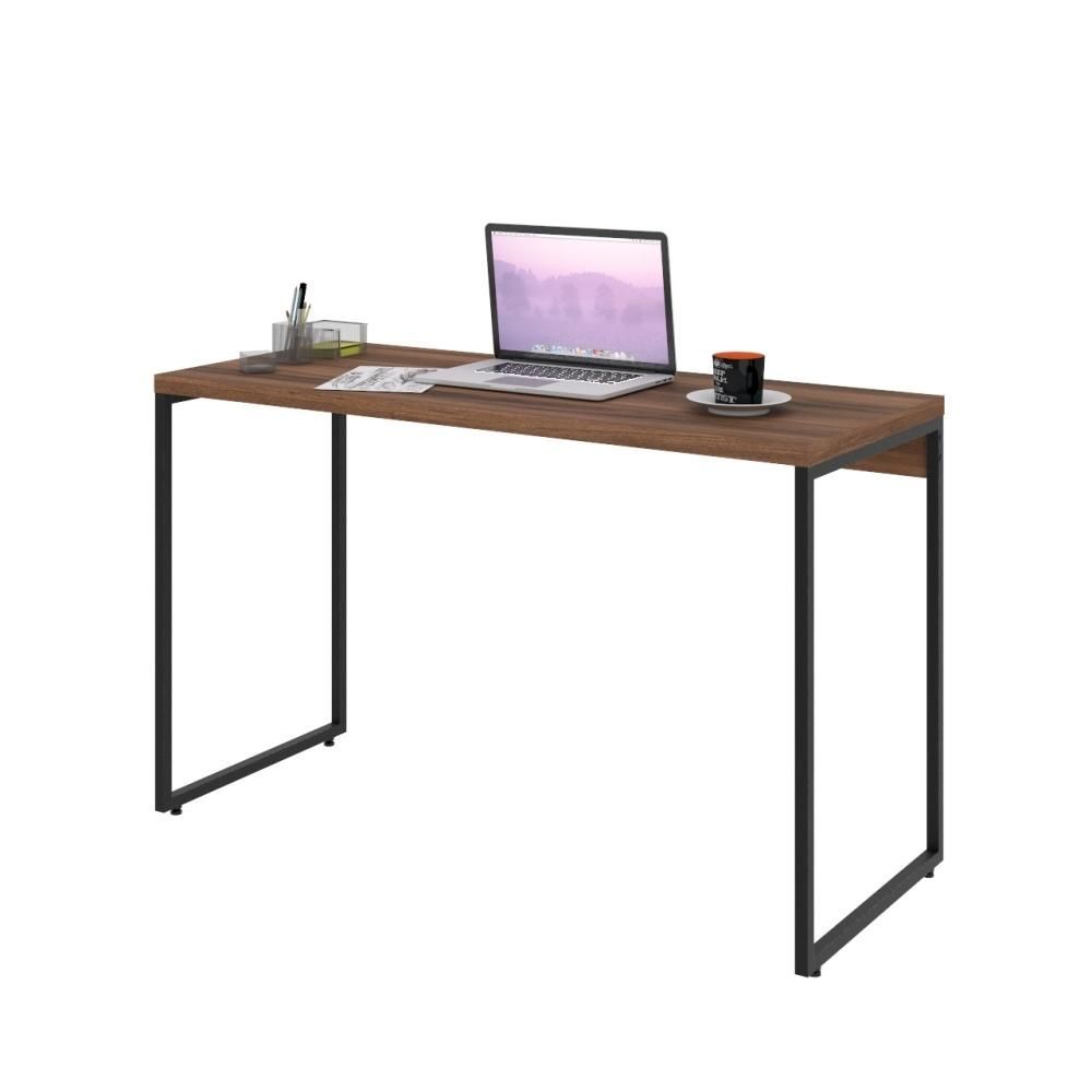 Encontraproduto.com.br - Kit 02 Mesas Escritório E Aspen 120Cm C01 Nogal