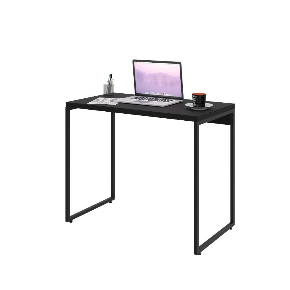 Encontraproduto.com.br - Kit 02 Mesas Escritório E Home Office Aspen 90 Cm C01 Onix